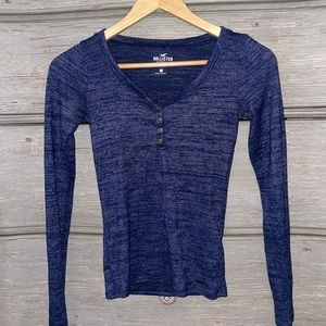 Hollister Blue Long Sleeve Top